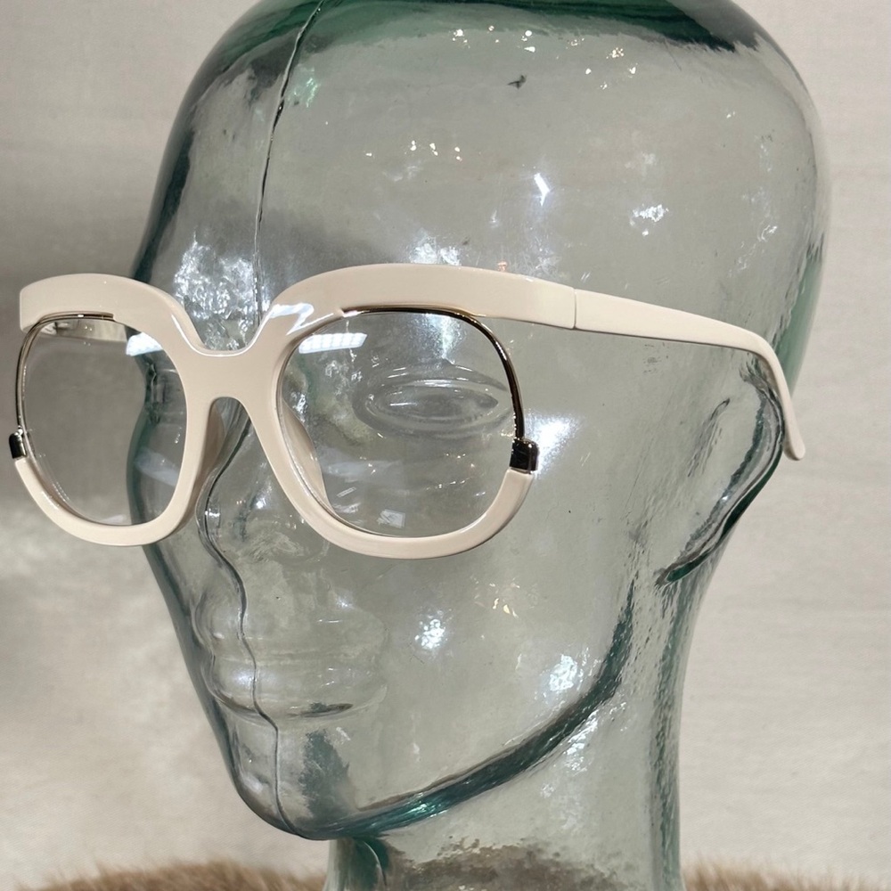 White Women's Glasses - Picture 3 of 3